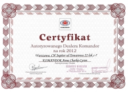certyfikat 2012