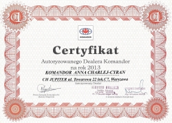 certyfikat 2013